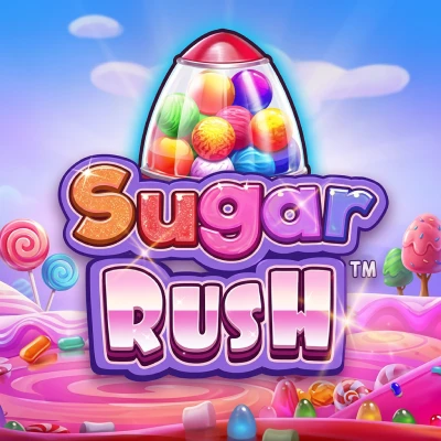 Sugar Rush cluster-pays pokie tile in the Joe Fortune game lobby