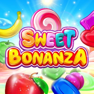 Sweet Bonanza online pokie game tile available at Joe Fortune Australia